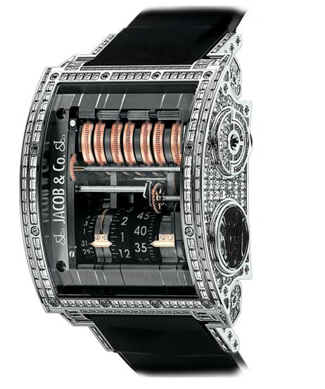 (image for) Replica Jacob & Co QT800.30.BD.BD.A Quenttin Tourbillon Baguette watch